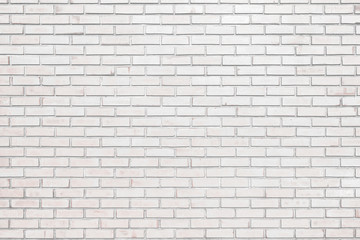 White bricks wall for texture and background.