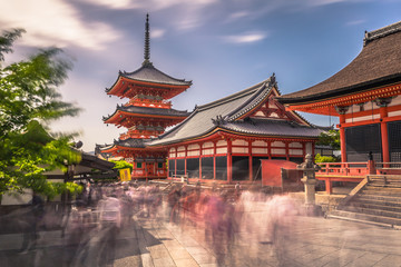 Kyoto - May 29, 2019: The Kiyomizu-Dera temple in Kyoto, Japan