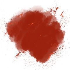 Watercolor blots.  Paint stains with and without drops.  Abstract colored background.  A palette of watercolor stains.