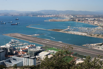 Fototapeta na wymiar Gibraltar runway