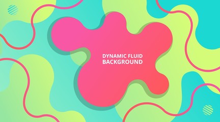 Dynamic Fluid Gradient Background Liquid Shape Composition