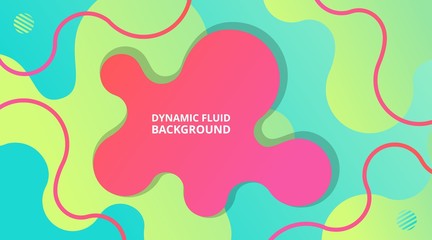 Dynamic Fluid Gradient Background Liquid Shape Composition