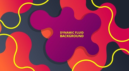 Dynamic Fluid Gradient Background Liquid Shape Composition