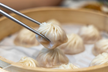 Popular chinese steamed bun Xiaolongbao