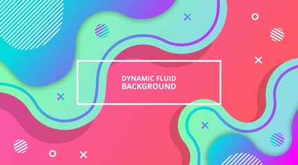 Dynamic Fluid Gradient Background Liquid Shape Composition