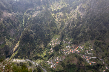 Fototapeta premium Valley of the Nuns, Curral das Freiras on Madeira Island, Portugal
