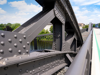 Ruhrbrücke und Radschnellweg RS1 in Mülheim an der Ruhr in Nordrhein-Westfalen