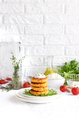 Veggie Rice cutlets with Curd Cheese and Thyme