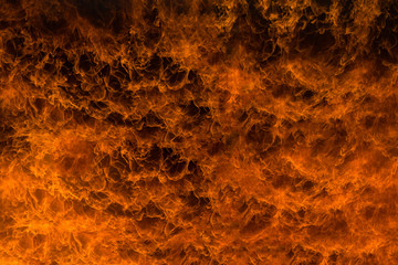 Abstract Fire flames, Blaze fire flame texture for banner background, Conceptual image of burning fire, Perfect fire particles on black background-Image