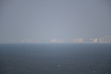 Naklejka premium US coastal city