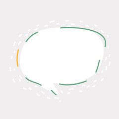 Speech bubble icon, isolated.