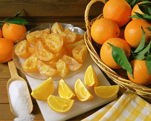 Candied oranges.