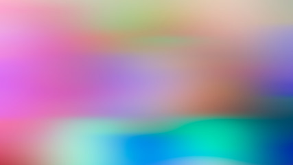Abstract blurred color pastel background in red, pink, yellow, blue, green.
