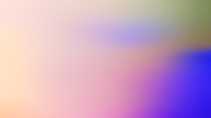 Blurred abstract colored background light colors red, pink, yellow, blue, green.