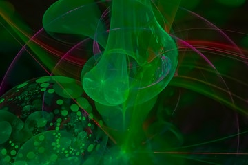 abstract digital fractal fantasy design