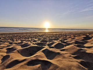 sunset sundown beach summer golden