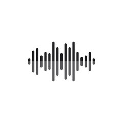 Sound waves vector illustration design 