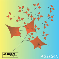 Colorful autumn backgrounds with falling leaves