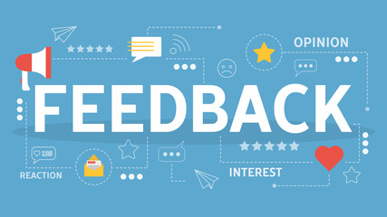 Feedback concept. Idea of a customer rating