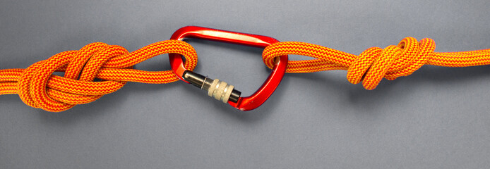 Equipment for climbing and mountaineering.