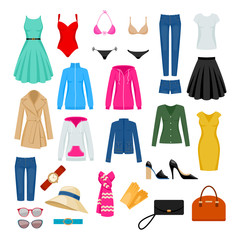 Women's clothes set.