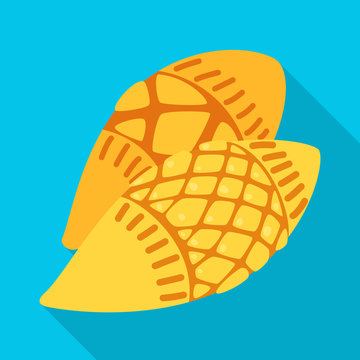 Vector design of cheese and oscypek icon. Collection of cheese and natural stock vector illustration.