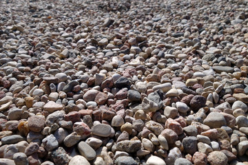 Pile of small gravel stones.