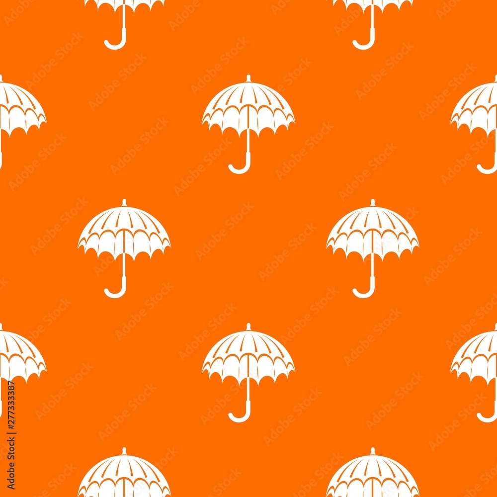 Canvas Prints Opened umbrella pattern vector orange for any web design best