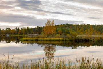 lake in autumn