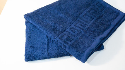 blue towel