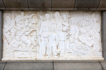 monument pedestal relief