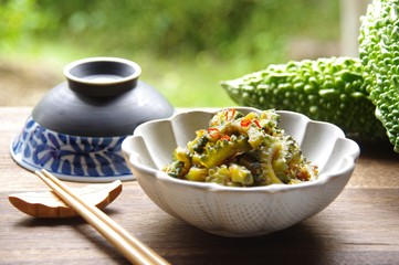 苦瓜の佃煮　ゴーヤの佃煮　家庭料理