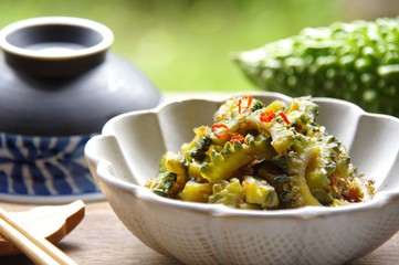 苦瓜の佃煮　ゴーヤの佃煮　家庭料理