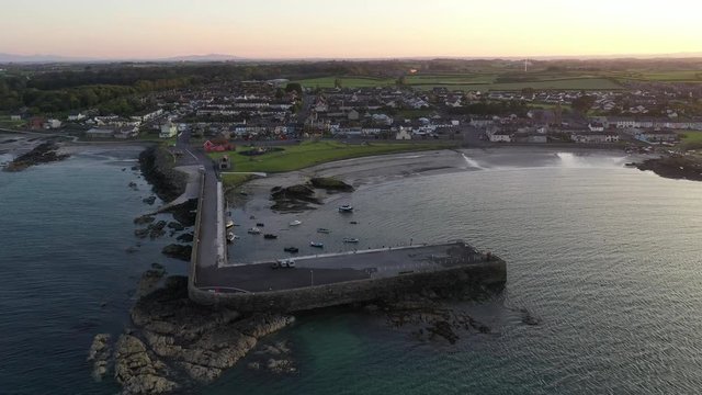 Drone footage of Ballywalter Northern Ireland