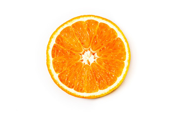 Orange slice isolated on white background