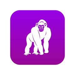 Bonobo icon digital purple for any design isolated on white vector illustration