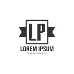 Obraz premium Initial LQ logo template with modern frame. Minimalist LQ letter logo vector illustration