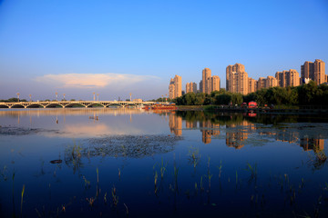 Fototapeta premium Traditional Chinese Bridge Architecture scenery