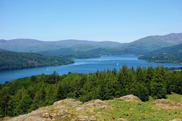 Lake Windermere in the English Lake District.