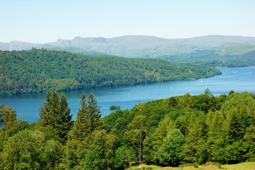 Fototapeta premium Lake Windermere in the English Lake District.