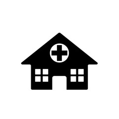 Hospital symbol icon vector illustration