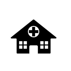 Hospital symbol icon vector illustration