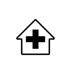 Hospital symbol icon vector illustration