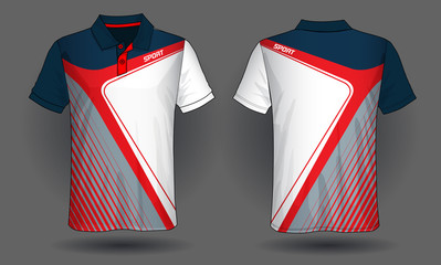T-shirt polo design, Sport jersey template.	