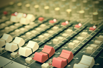 mixing console