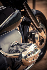Fototapeta na wymiar Vintage motorcycle boxer engine