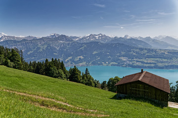 Fototapeta na wymiar Dans les Alpes Suisses