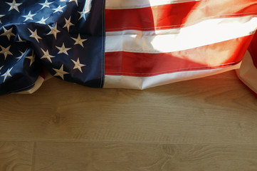 American flag waving background. Independence Day, Memorial Day, Labor Day