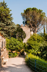 Meran, Tappeinerweg, Waalweg, Panoramaweg, Pulverturm, Vinschgau, Südtirol, Sommer, Italien