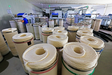 Spinning plant machinery and cotton yarn